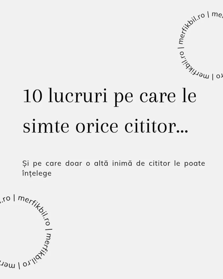 10 lucruri pe care le simte orice cititor…